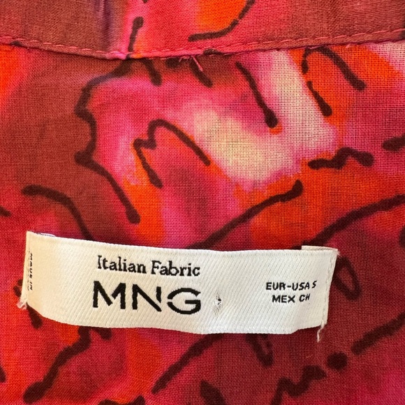 Mango Pink Patterned Jumpsuit - Small - Picture 5 of 9